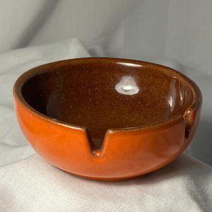 Vintage Frankoma Ashtray Flame Glaze